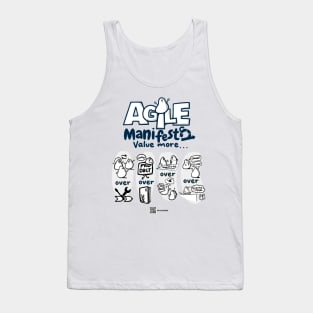 Agile manifesto - Potatoes version no BG Tank Top